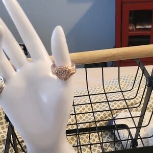 Elegant Rose Gold Heart Ring
